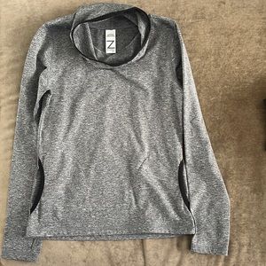 Z by Zella Girl turtleneck athletic lightweight sweatshirt. Color- gray. Size- L